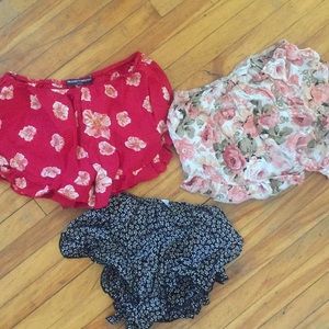4 pairs of Brandy Melville shorts